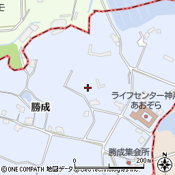 兵庫県神戸市西区神出町勝成周辺の地図