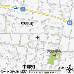 静岡県浜松市中央区中郡町1451周辺の地図