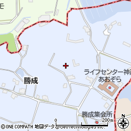 兵庫県神戸市西区神出町（勝成）周辺の地図