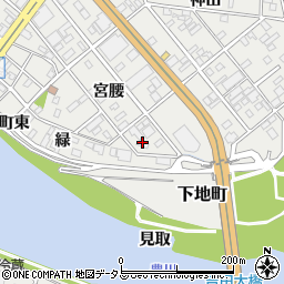 愛知県豊橋市下地町宮腰82周辺の地図
