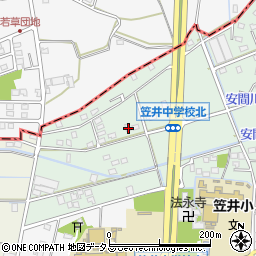 静岡県浜松市中央区笠井上町416周辺の地図