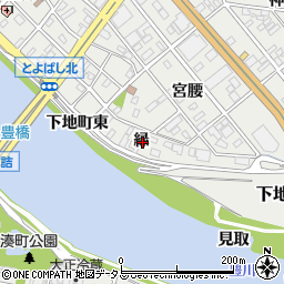 愛知県豊橋市下地町緑周辺の地図