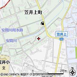 静岡県浜松市中央区笠井上町584周辺の地図