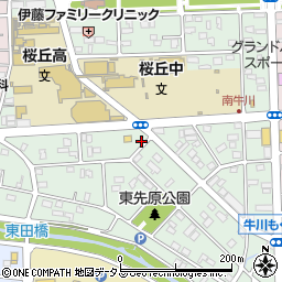 愛知県豊橋市南牛川周辺の地図
