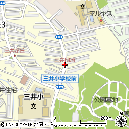 三井団地周辺の地図