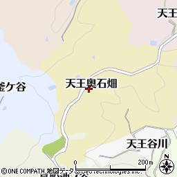 京都府京田辺市天王奥石畑周辺の地図