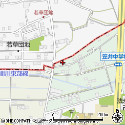 静岡県浜松市中央区笠井上町428周辺の地図