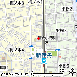 日本キリスト教団伊丹教会周辺の地図