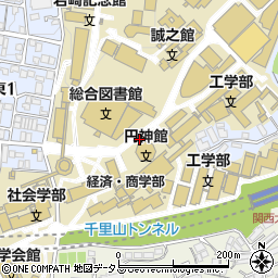 関西大学生活協同組合　トラベル店周辺の地図