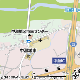 伊賀市立中瀬小学校周辺の地図