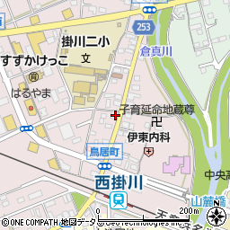 静岡県掛川市大池378周辺の地図