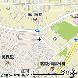 兵庫県高砂市美保里3-24周辺の地図