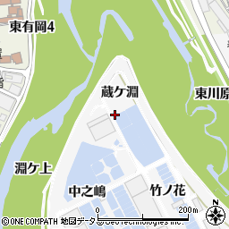 兵庫県伊丹市口酒井蔵ケ淵周辺の地図
