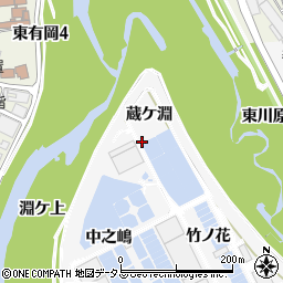 兵庫県伊丹市口酒井（蔵ケ淵）周辺の地図