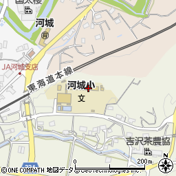 菊川市立河城小学校周辺の地図