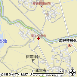 粟加栄泉寺周辺の地図