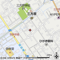 静岡県浜松市中央区三方原町268-7周辺の地図