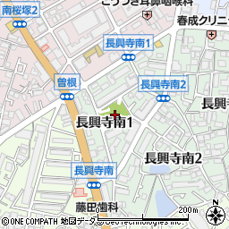 長興寺公園周辺の地図