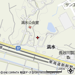 静岡県掛川市満水周辺の地図