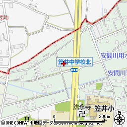 静岡県浜松市中央区笠井上町399周辺の地図