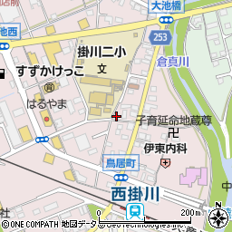 静岡県掛川市大池3051周辺の地図