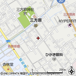 静岡県浜松市中央区三方原町268-8周辺の地図