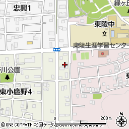 ホワイト急便　東小鷹野店周辺の地図