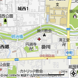 瓦町公会堂周辺の地図