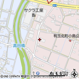静岡県浜松市中央区有玉北町257周辺の地図