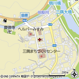 三隅郵便局周辺の地図