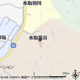 京都府京田辺市水取菰谷周辺の地図