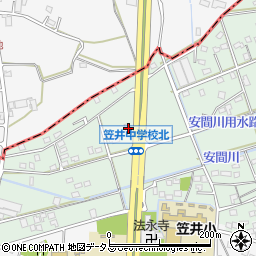 静岡県浜松市中央区笠井上町397周辺の地図