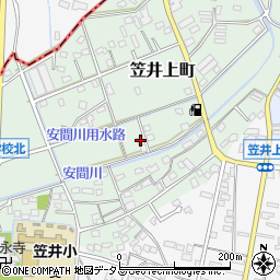 静岡県浜松市中央区笠井上町458周辺の地図