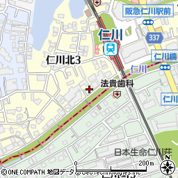 シャーメゾン宝塚仁川周辺の地図
