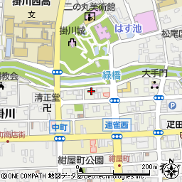 静岡県掛川市城下3-6周辺の地図