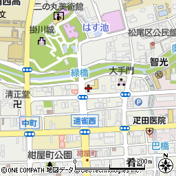 静岡県掛川市城下6-15周辺の地図