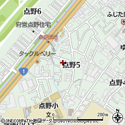 大阪府寝屋川市点野5丁目15周辺の地図