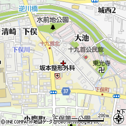 静岡県掛川市十九首周辺の地図