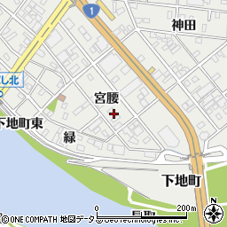 愛知県豊橋市下地町宮腰76周辺の地図