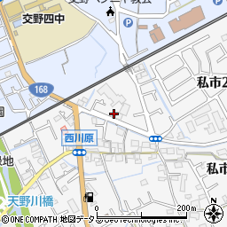 メゾン私市周辺の地図