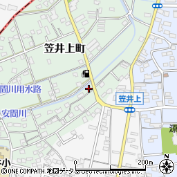 静岡県浜松市中央区笠井上町591周辺の地図