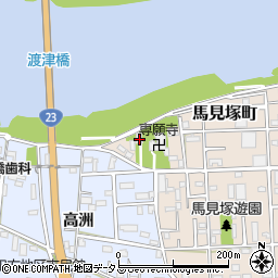 馬見塚神明社周辺の地図