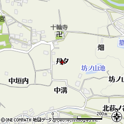 京都府木津川市山城町平尾（丹タ）周辺の地図