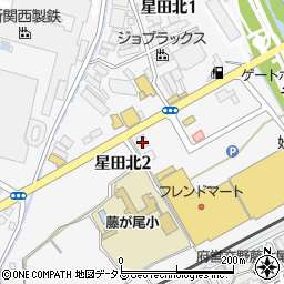 にぎり長次郎 京阪交野タウン店周辺の地図
