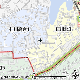 フォレスタージュ仁川高台周辺の地図