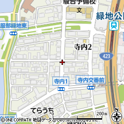 大阪府豊中市寺内周辺の地図