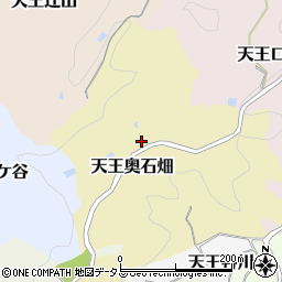 京都府京田辺市天王奥石畑14周辺の地図