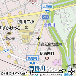 静岡県掛川市大池374周辺の地図