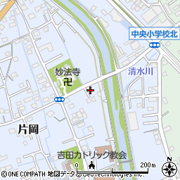静岡県榛原郡吉田町片岡677周辺の地図