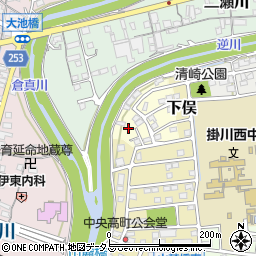 静岡県掛川市長谷640-18周辺の地図